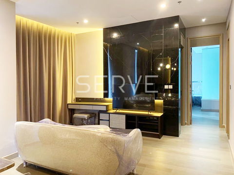 Luxury Style 2 Bed Super High Fl. Unit at Asoke - Phetchaburi District MRT Phetchaburi / For Rent -The Esse at Singha Complex