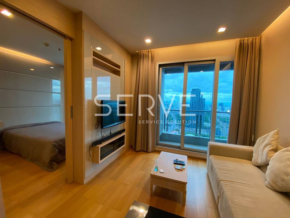 picture 1 Bed 1 Bath with Bathtub Nice Room Good Location MRT Phetchaburi 150 m. / For Rent-The Address Asoke - 1/7