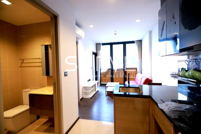 Condos for rent : Nice Room & Good Location 1 Bed 1 Bath Close to MRT Phra Ram 9   350 m. / Condo For Rent -The Line Asoke Ratchada