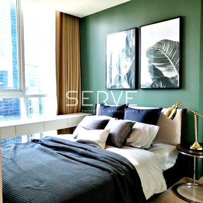 ขายคอนโด : Nice Decorate 1 Bed High Fl. 25+ Good Location Next to MRT Thailand Cultural Centre 80 m. / For Rent-Noble Revolve Ratchada 2