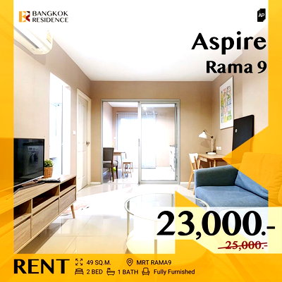 Condos for rent : Aspire Rama 9 ✨ Special Unit, Great View 🔥 Near MRT Rama 9