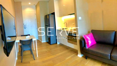 คอนโดให้เช่า : 1 Bed Nice Room Good Location Close to BTS On Nut 400 m. / For Rent-The Saint Residences