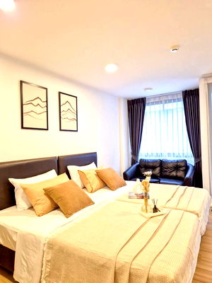 Condos for rent MRT Bang Yi Khan : P1149 Condo for rent Chateau in Town Pinklao, Pet Friendly, good location, beautiful room, fully furnished, with washing machine.