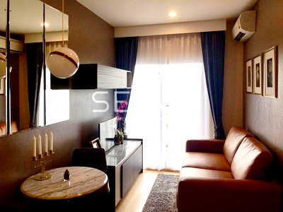 Condos for sale : Nice View & Nice Location 1 Bed Super High Fl. 25+ Perfect Location MRT Thailand Cultural Centre 80m-Noble Revolve Ratchada 1