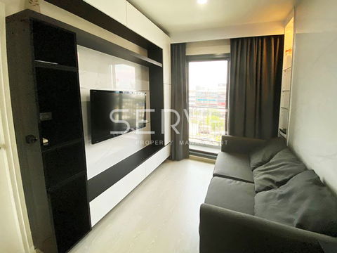 Modren Style 1 Bed Unit with Enclosed Kitchen Condo Next to MRT Huai Khwang 120 m. For Sale-Centric Ratchada Huai Khwang