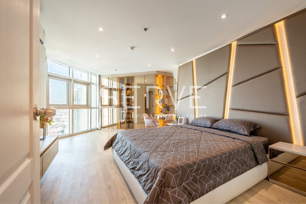 รูป Nice Room 3 Beds with Bathtub Large Unie Good Location MRT Phra Ram 9  500 m. and CentralPlaza-Belle Grand Rama 9 - รูปที่ 8/14