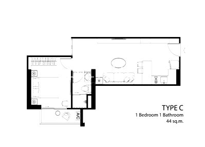 Condos for sale : 1 Bd. Large Unit on High FL. // Condo in Ratchada for Sale-Artisan Ratchada
