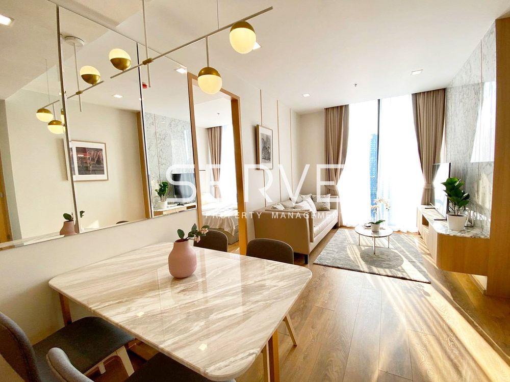 picture Luxury Style 2 Beds with Bathtub on High Fl. 25+ BTS Phrom Phong 500 m. / Condo For Rent-Noble BE33 - 5/7