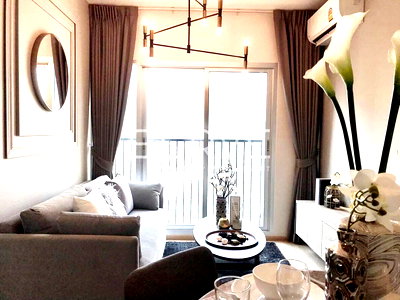 ขายคอนโด : Nice room 2 Beds High Fl. 20+ Good Location Next to MRT Thailand Cultural Centre 80 m. / For Rent-Noble Revolve Ratchada 2