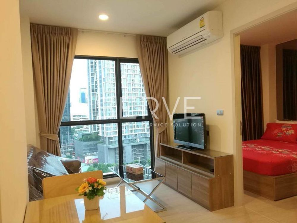 รูป 1 Bed 1 Bath Nice Room Good Location MRT Phra Ram 9  300 m. and CentralPlaza / For Rent-Rhythm Asoke 2 - รูปที่ 2/8