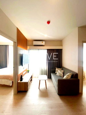 ขายคอนโด : 2 Beds 1 Bath Homey Style New Condo Next to Central Plaza Bangna & Big C Bangna / For Rent-NUE Noble Centre Bangna