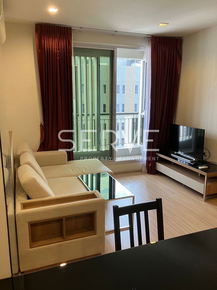 รูป 1 Bed 1 Bath Nice Room Good Location Next to MRT Huai Khwang 50 m. / For Rent-Rhythm Ratchada Huai Khwang - รูปที่ 1/6