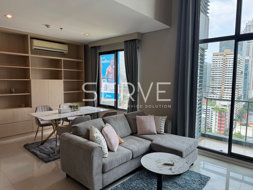 picture 2 Beds 2 Baths Large Room Good Location Close to MRT Phetchaburi 150 m. / For Rent-Villa Asoke - 1/16