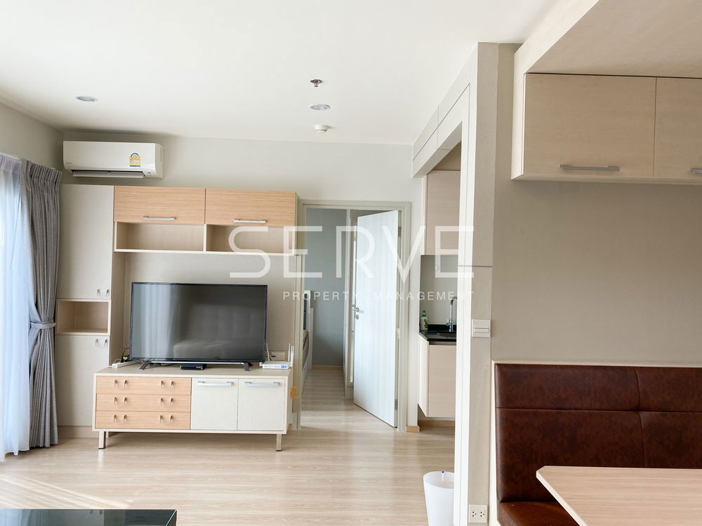 picture Nice Room Combine 2 Beds 2 Parking lots High Fl. 25+ Next to MRT Thailand Cultural Centre 80 m.-Noble Revolve Ratchada 2 - 2/8