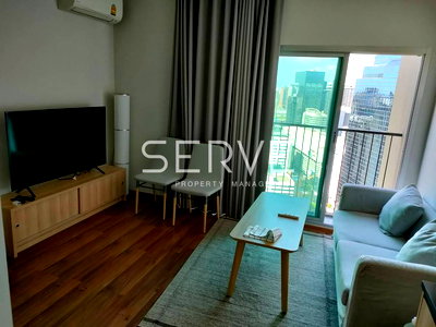ขายคอนโด : 9 MB (All in) - 2 Beds Super High Fl 35+ Good Location Next to MRT Thailand Cultural Centre 80 m.-Noble Revolve Ratchada 2