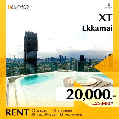Condos for rent :  XT Ekkamai 🌟 Special Unit with Unblocked View 💫 Near BTS Thonglo 