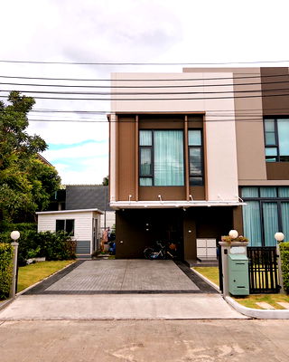 บ้านแฝด ถนนพุทธมณฑล สาย 1 : ขายด่วน บ้านกลางเมือง The Edition ปิ่นเกล้า - บรม 2 หลังมุมพื้นที่กว้าง บ้านพร้อมโอนค่ะ