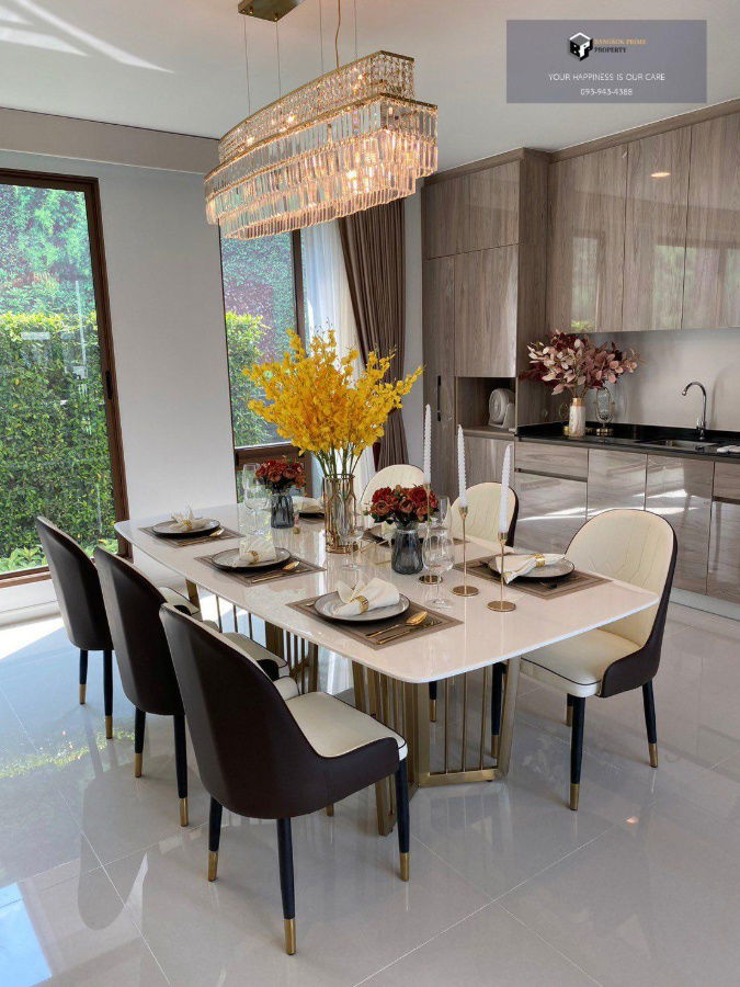 รูป Burasiri Krungthep Kreetha | ตกแต่งพร้อมอยู่ แปลงใกล้ทางเข้า อยู่ในซอย private 🏡 精装修拎包入住, 临近入口, 私密小巷 #2025093012102 - รูปที่ 8/13