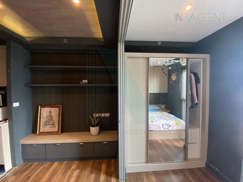 🚩 For Rent Condo A SPACE ME BANGNA Building 1, Floor 20,1 bed room, Room size 25 sqm