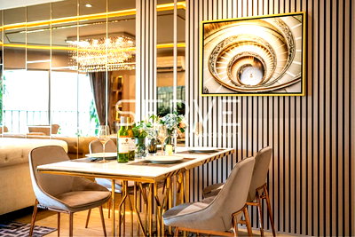 ขายคอนโด : Nice Room 3 Beds with Bathtub Large Unie Good Location MRT Phra Ram 9  500 m. and CentralPlaza-Belle Grand Rama 9