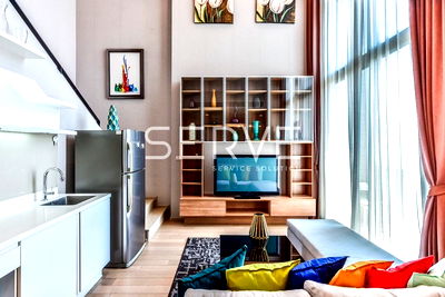 ขายคอนโด : Duplex 2 Beds with Bathtub Nice Room & Good Location Next to BTS Ratchathewi 0 m. / For Rent-Pyne by Sansiri