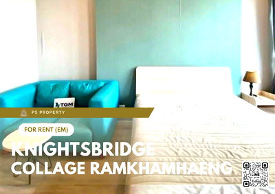 เช่าคอนโด เมเจอร์ ฮอลลีวูด รามคำแหง : ให้เช่า 📍 Knightsbridge Collage Ramkhamhaeng 📍 เฟอร์นิเจอร์ และ เครื่องใช้ไฟฟ้าครบ ติดซอยรามคำแหง 42