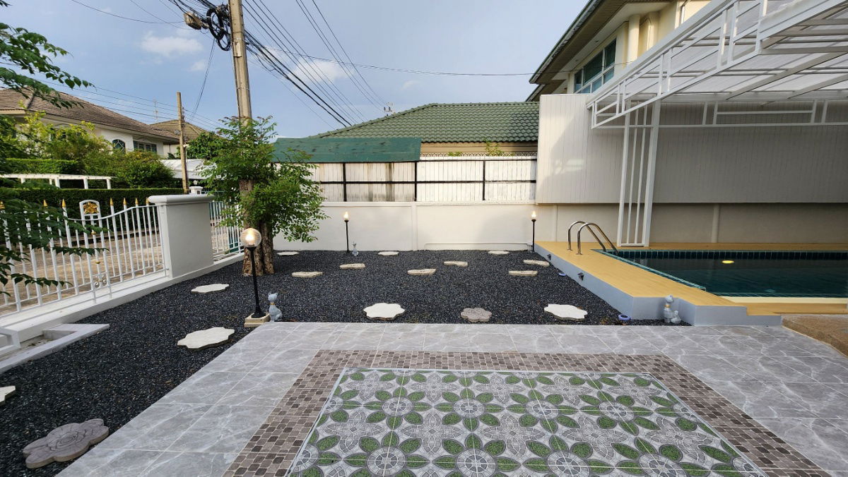 picture 🏡 For sale: newly renovated, beautiful and luxurious detached house with private swimming pool! Supalai Orchid Park Village, Watcharapol  - 2/18