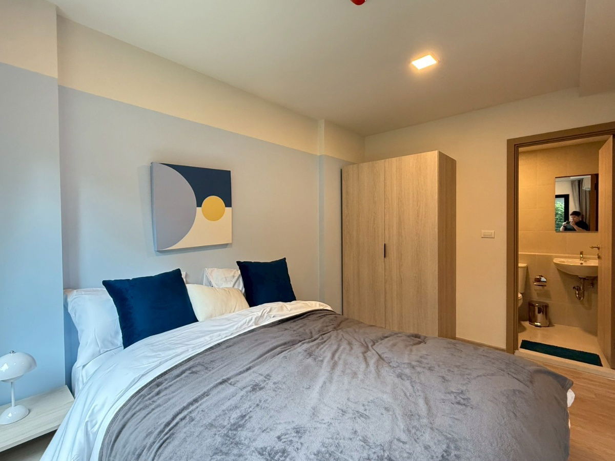 รูป 🌟ห้องสวย Fully Furnished‼️ Dcondo Sense บางแสน เข้าอยู่ได้ทันที 5 นาทีถึง ม.บู ค่าเช่า 12,000 บ./เดือน 📞065-4496399 - รูปที่ 4/8