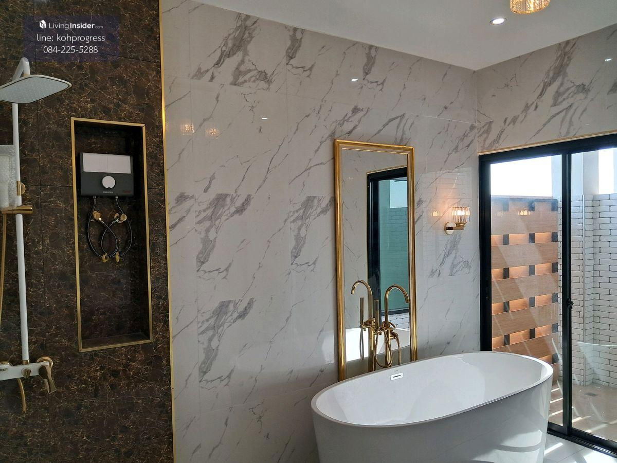 รูป บ้านเดี่ยวสร้างใหม่ใกล้รถไฟฟ้า ซอยลาดพร้าว 87และ110 วัสดุที่ใช้เกรด LUXURY ราคามิตรภาพ เริ่ม 5.9 ล. โครงสร้างเสาคาน แข็งแรง น้ำไม่ท่วม โอนฟรี - รูปที่ 5/36
