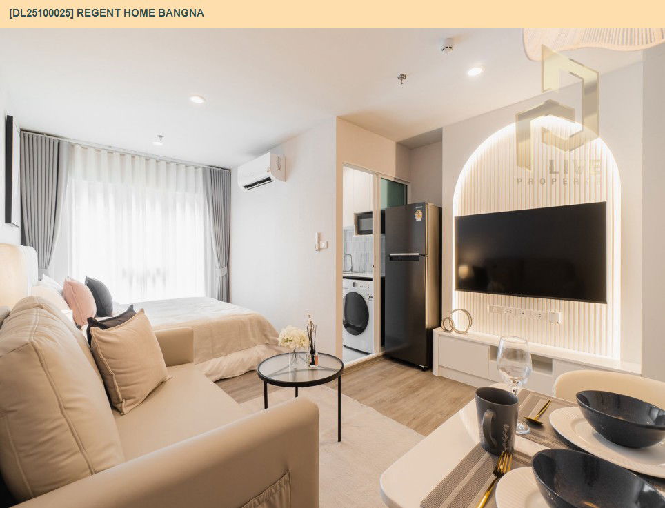 picture DL25100025 Condo for rent, Regent home bangna near BTS Bang Na, ready to move in, call urgently 0638692663 LineID @897iyzll - 9/14