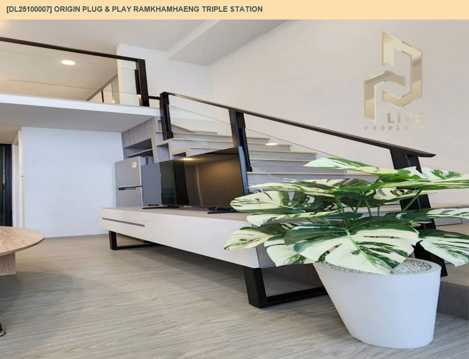 picture DL25100007 Condo for rent, Origin Plug & Play Ramkhamhaeng Triple Station near -, ready to move in, call urgently 0638692663 LineID @897iyzll - 8/15
