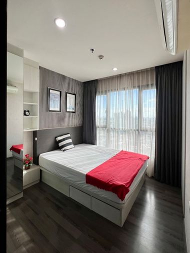 🆙👉 Condo for rent The Base Park West 🔥🔥 good price, beautiful room, fully furnished 🚆 near BTS On Nut ✅27sq.m. ✨LINE : tng.first