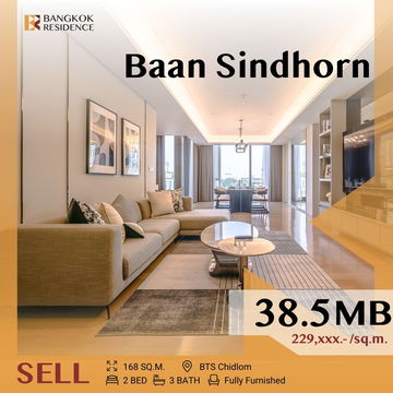  💎Luxury Condo, Baan Sindhorn Prime location near BTS Chidlom