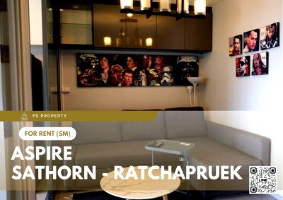 คอนโดให้เช่า : ให้เช่า ✨ Aspire Sathorn - Ratchapruek ✨ เฟอร์นิเจอร์ และ เครื่องใช้ไฟฟ้าครบ ใกล้ BTS บางหว้า