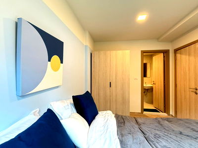 เช่าคอนโด บางแสน : 🌟ห้องสวย Fully Furnished‼️ Dcondo Sense บางแสน เข้าอยู่ได้ทันที 5 นาทีถึง ม.บู ค่าเช่า 12,000 บ./เดือน 📞065-4496399