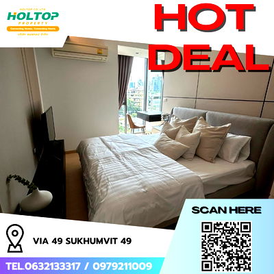คอนโดให้เช่า : #R6751 🎉 011068  ให้เช่าคอนโด Via 49 Sukhumvit 49