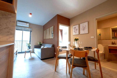 Condos for rent Raffles International College : TA8310📲LineID @556ryccg🚄3 Bedroom 52 sqm Floor6 Fully furnished Nue Noble Centre Bangna near BTS Udomsuk, MRT Sri Udom, Central Bangna