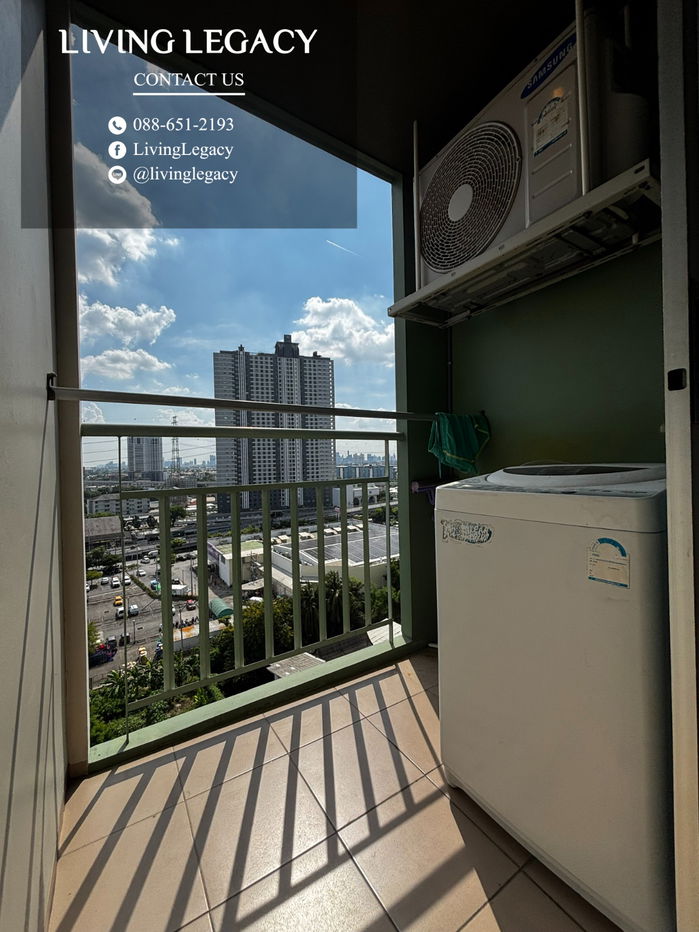 รูป SLYED3 ให้เช่าคอนโด Lumpini Place Srinakarin - Huamark Station 26 ตร.ม. ชั้น 12 ตึก B line id : @livinglegacy - รูปที่ 5/10