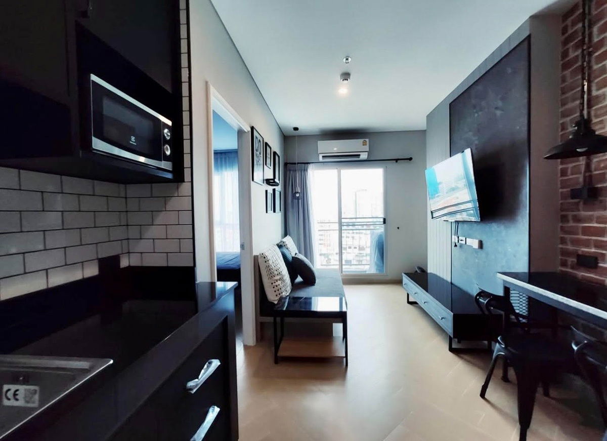 รูป code : D173 ให้เช่าคอนโด ลุมพินี เพลส รัชดา-สาธุ | ห้อง 28.5 ตร.ม. ชั้น 9 1 ห้องนอน เครื่องใช้ไฟฟ้าครบ พร้อมอยู่ ทำเลดี ถนนสาธุประดิษฐ์ ใกล้พระราม 3 - รูปที่ 5/13