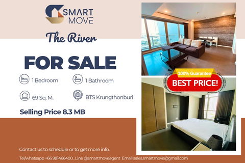 🔥 Sale with tenant !! city view, North Facing!!🔥 Code C20221206484.......The River, 1 bedroom, 1 bathroom , furnished, Special Deal!!📣📣