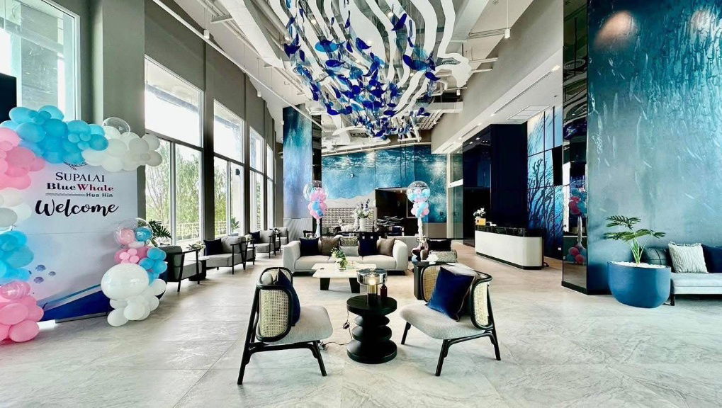 picture Condo for Sale [Down Payment] : Supalai Blue Whale Hua Hin - 2 bedrooms, 5th floor, fully furnished. Condo with sea + mountain + swimming pool views. - 43/46