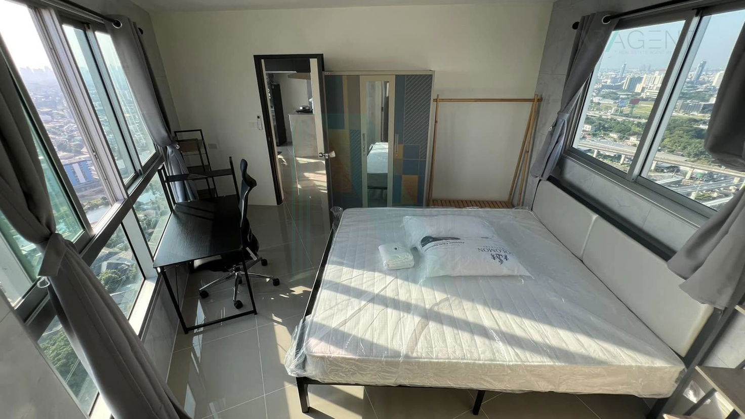 picture 🎉 For Rent Condo ASAKAN PLACE SRINAKARINDRA Building 1, Floor 36,2 bed room, Room size 42.00 sqm - 1/8