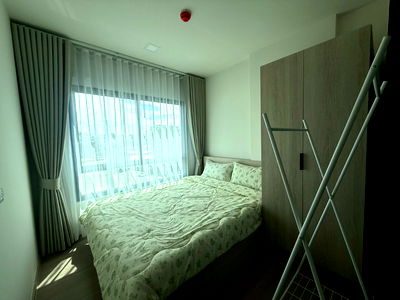 Condos for rent Bang Saen : Please add me on Line only // 💞 Dcondo Sense, Building A, 4th floor, washing machine, park view