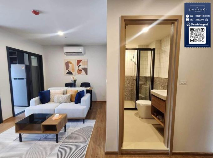💙For rent: The Line Vibe, fully furnished, Central view, BTS Ha Yaek Lat Phrao, MRT Phahon Yothin💙 Call 092-8366444 Dao // Line ID: @enrichagent