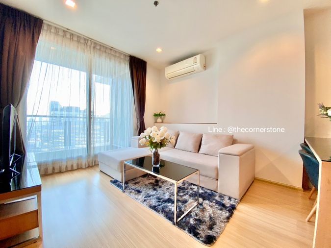 พร้อมให้เช่า❗️"𝐑𝐡𝐲𝐭𝐡𝐦 𝐑𝐚𝐭𝐜𝐡𝐚𝐝𝐚-𝐇𝐮𝐚𝐢𝐤𝐡𝐰𝐚𝐧𝐠"  1 ห้องนอน ขนาด 46 ตร.ม. ติด MRT-ห้วยขวาง [863/12]