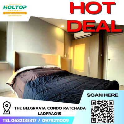 คอนโดให้เช่า : #R6757 🎉 021068 ให้เช่าคอนโด The Belgravia Condo Ratchada Ladprao15 