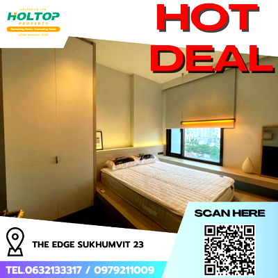 คอนโดให้เช่า : #R6771 🎉 021068 ให้เช่าคอนโด The Edge Sukhumvit 23