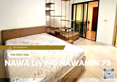 Condos for rent Bueng Kum : For rent ✨ Nawa Living Nawamin 75 ✨ Fully furnished and equipped, near the MRT Orange Line
