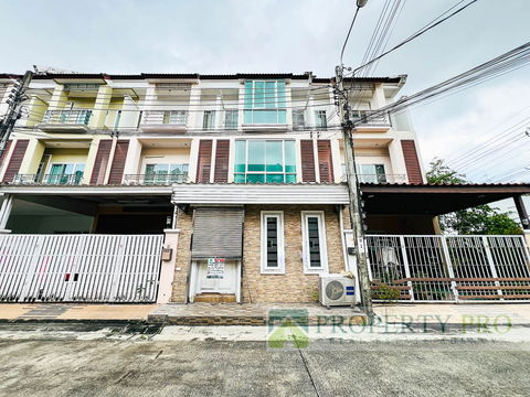 ขาย บ้าน ธนาภิรมย์ ศรีนครินทร์ วงแหวน ทาวน์เฮาส์ 3 ชั้น 4 ห้องนอน 23 ตรว 168 ตรม ราคาถูกมาก ใกล้ MRT ศรีเทพา เทพารักษ์ ด่านสำโรง : SL25S-020