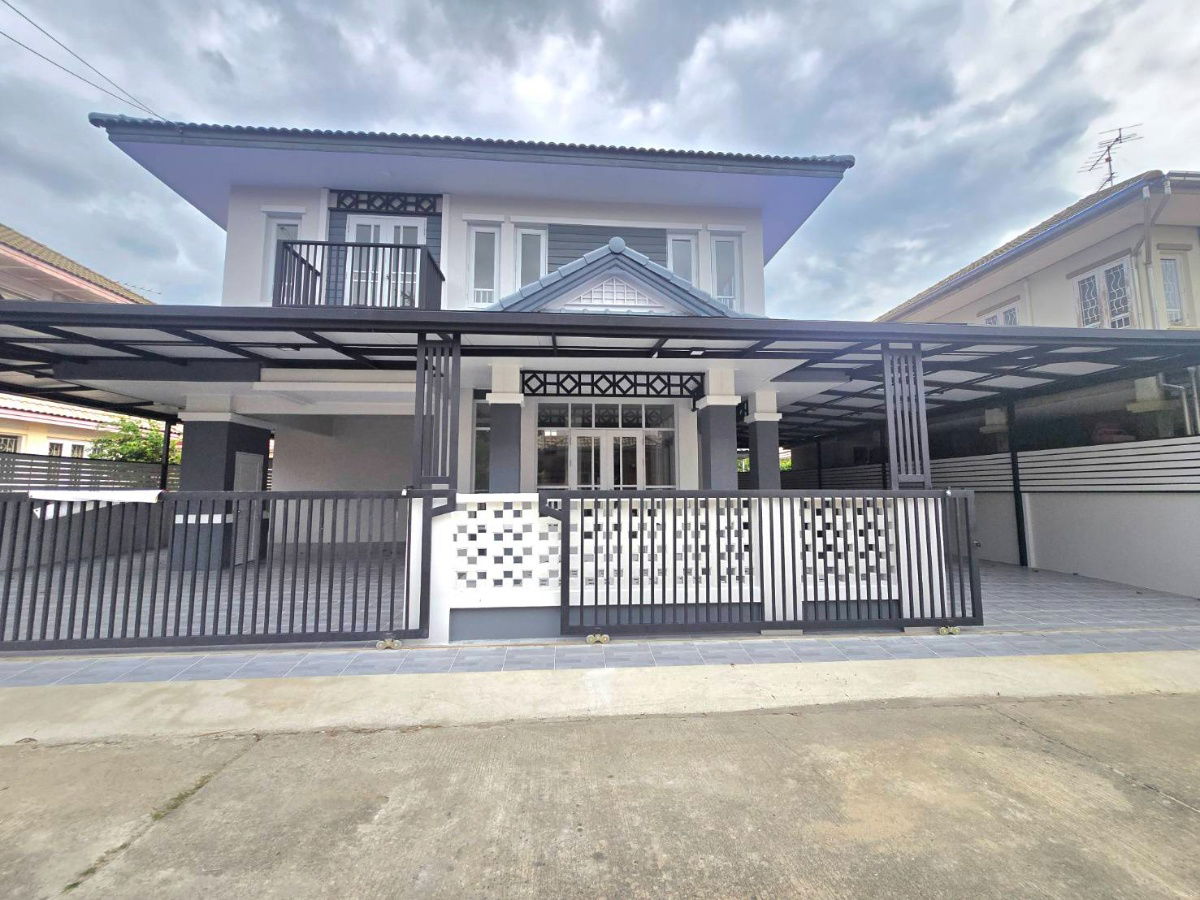รูป บ้านเดี่ยว แต่งใหม่ กว้างขวาง ราคาถูก หมู่บ้าน วรางกูล ลำลูกกา เลียบคลอง 3 ถนนชลมาร์คพิจารณ์ เ - รูปที่ 1/48